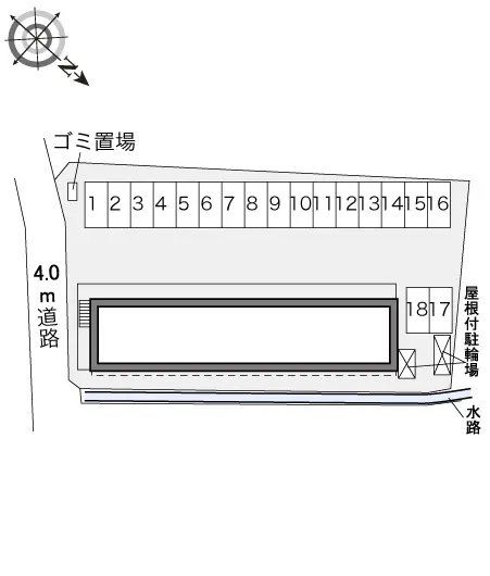 丸亀市山北町 月極駐車場